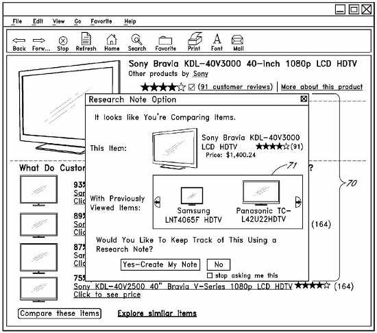 System for Enabling Electronic Catalog Users to Create and Share Research Data. Quelle: Freepatentsonline.com