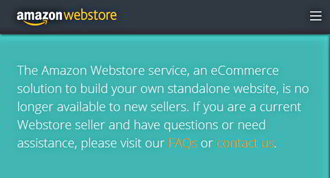 Amazon Webstore. Quelle: Webstore.amazon.com (Website nicht mehr erreichbar) Amazon Webstore. Quelle: Webstore.amazon.com (Website nicht mehr erreichbar)