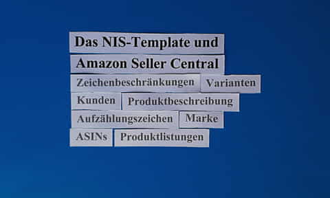 So verwenden Sie das NIS-Template auf Amazon Seller Central korrekt